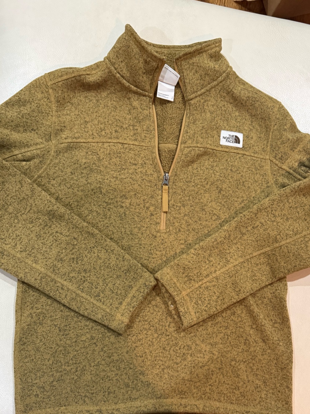 The North Face Men’s Olive Zip Pullover Sweater